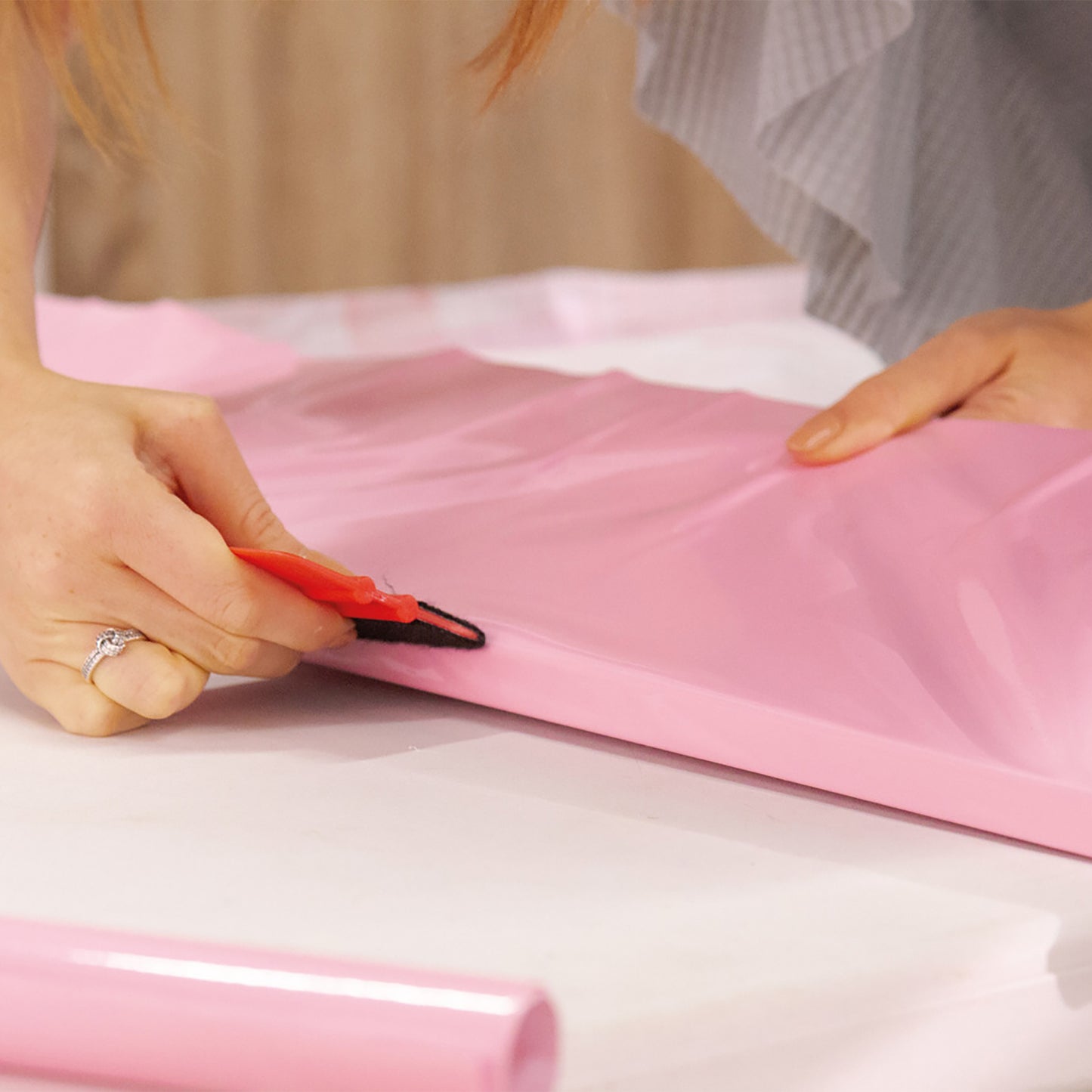 d-c-fix Gloss Cherry Pink sticky Back Furniture & Kitchen Wrap